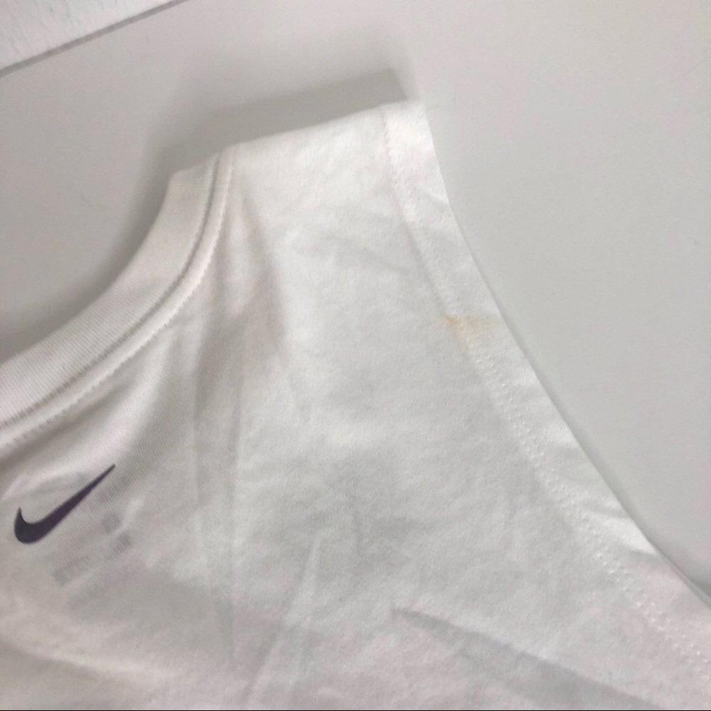 Nike Loose Fit Muscle Dri-Fit Tee White S NWT - Picture 7 of 10